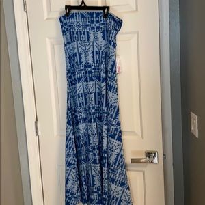 Blue Aztec Med LulaRoe Maxi skirt